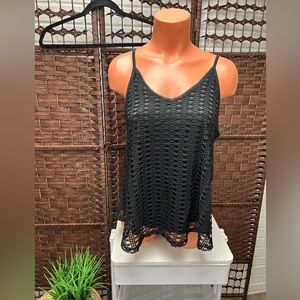 Love J Black Tank/Top Spaghetti strap cami